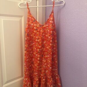 NWOT SHEIN orange cami summer dress